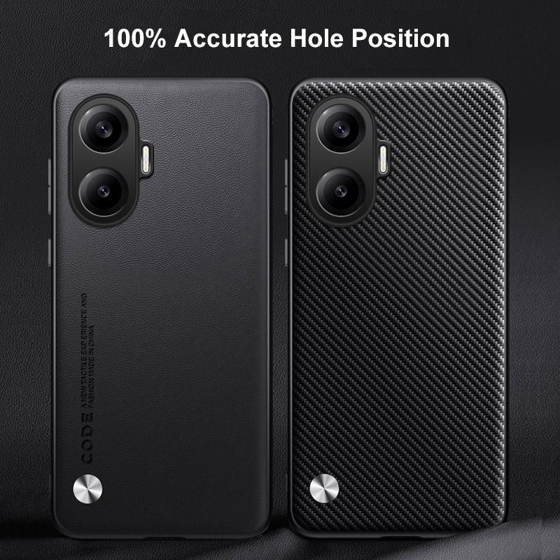 Luxuriöse PU-Lederhülle für Xiaomi Poco F7 5G Rückseite Silikon Stoßfester Schutz Handyhülle für Redmi Turbo 4 Pro PocoF7