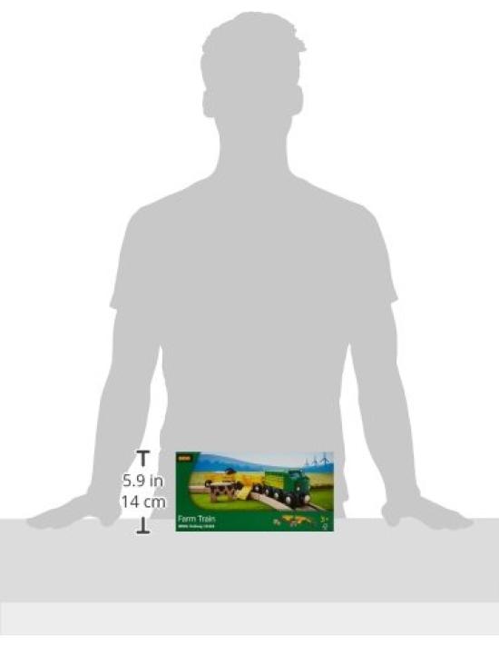 BRIO Farm Train 33404 Wooden Electric Gift (Ages 3+) [Toy, Toy, Train, Locomotive, Vehicle, Vehicle, (Birthday/Christmas)]