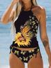 2023 Costum de plajă din două piese Costume de baie la modă Tankiny Costume de baie sexy Tankini de vară Costum de baie pentru plajă pentru femei Tankini cu imprimeu la modă