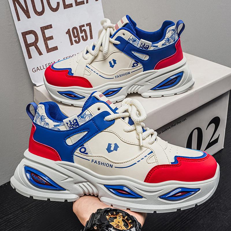 New Fashion New Men's Fashion Casual Low Top Sports Shoes Students Thick Sole Comfortable Sneakers Boys Male Classic Breathable Basketball Shoes