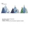 Indoor Festive Home Accessories 3PCS Wooden Christmas Tree Ornaments, Stable Base Seasonal Figurines, Decorative Crafts Plentiful Layers Tabletop