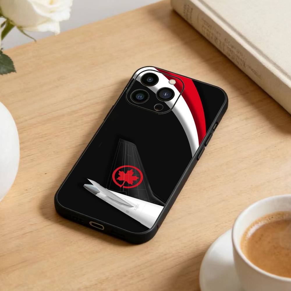

Airplane Pattern Phone Case For iPhone17,16,15,14,13,12 Plus,Max Soft Silicone Black Cover iPhone14