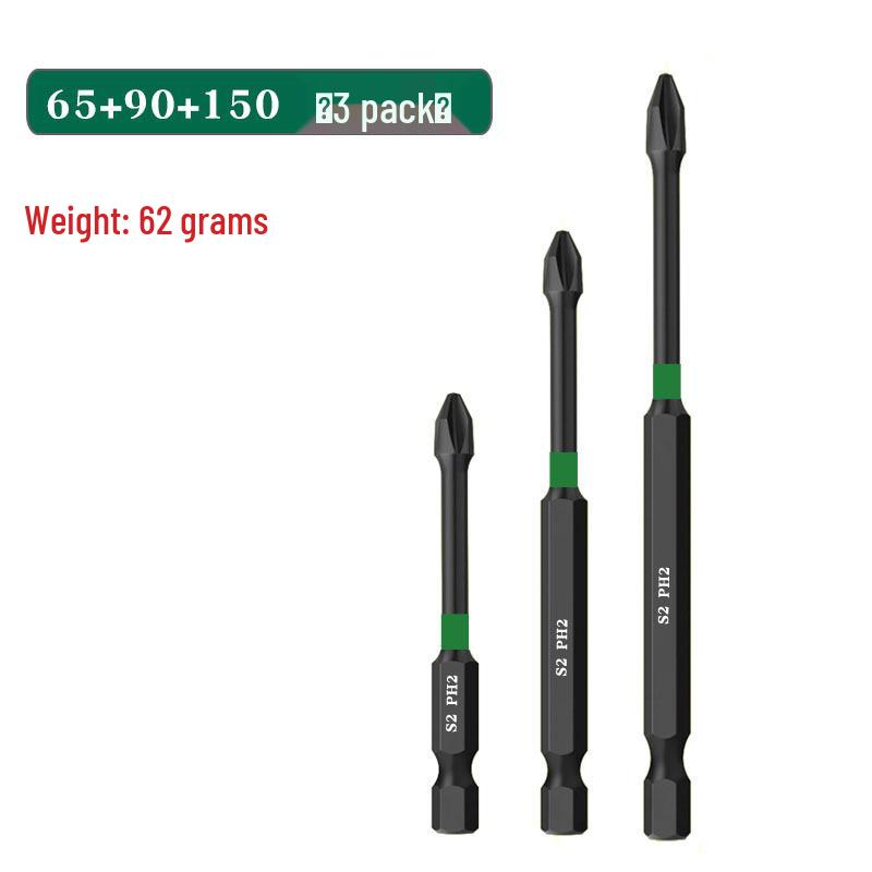 Impact-Resistant Magnetic Phillips Screwdriver Bit Set - High Hardness, Anti-Slip, Electric Drill Compatible