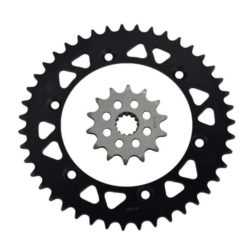 LOPOR 520 CNC 14T 43T Front Rear Motorcycle Sprocket For Suzuki DR350 S-L M N P SK42B DR350S DR 350 1990-1993