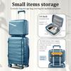 4-Piece Hardshell Luggage Set PP, Suitcase (20/24/28 Inch), 14" Cosmetic Case, Removable Wheels, Space-Saving, Lightweight & Robust Combination Lock