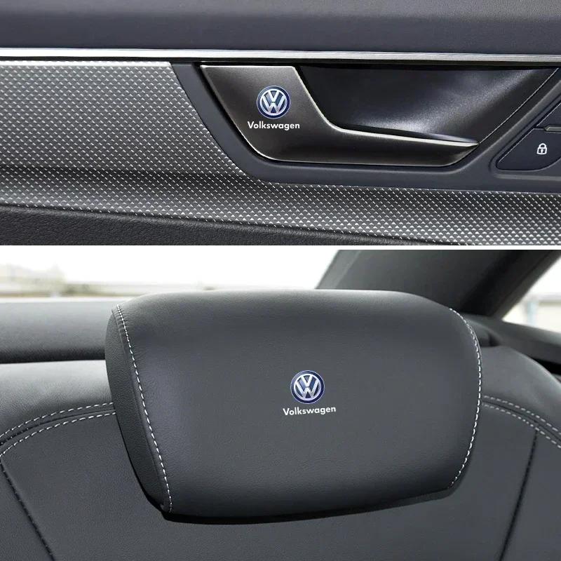 For VOLKSWAGEN VW 2025 Hot 1/2/5/10PCS Car Badges Auto Interior Decor Logo Stickers For Volkswagen VW Jetta Polo T4 T5 T6 Sharan