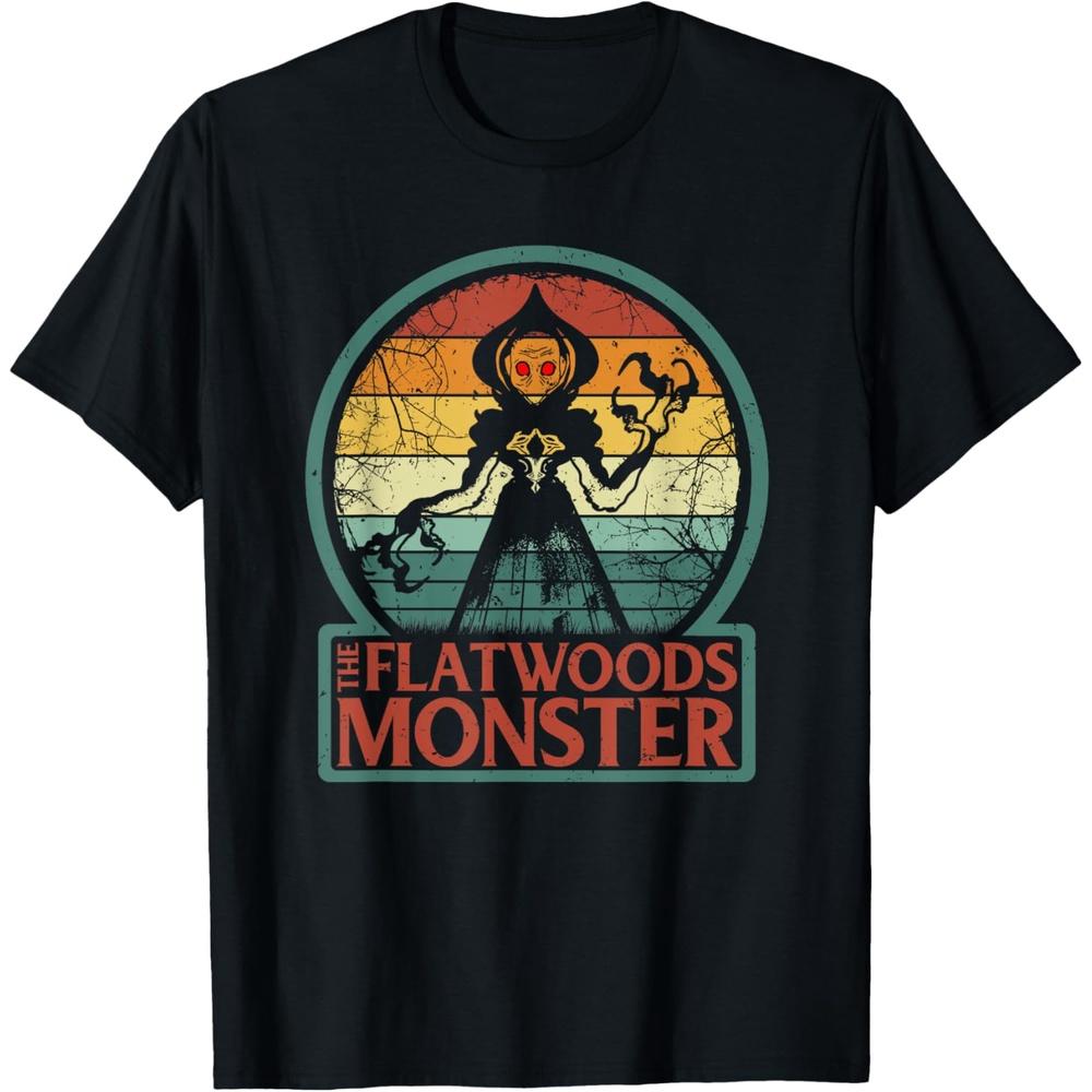 The Flatwoods Monster, Retro Alien Braxton County WV Cryptid T-Shirt 4XL чёрный