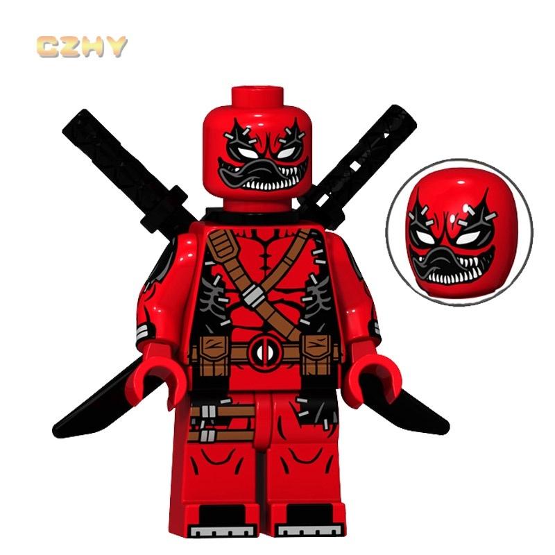 Pink Deadpool Minifigures Lego Venom Batman Blocks Toys