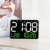New LED Alarm Clock Large Size Digital Electronic Wall Clock Living Room Simple Week Large Screen Silent