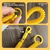 Elastic Straps Spiral Spring Lanyard Retractable Telescopic Spring Key Ring  Outdoor