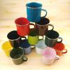 OLOEY Retro Enamel Coffee Mug with Carrying Rope