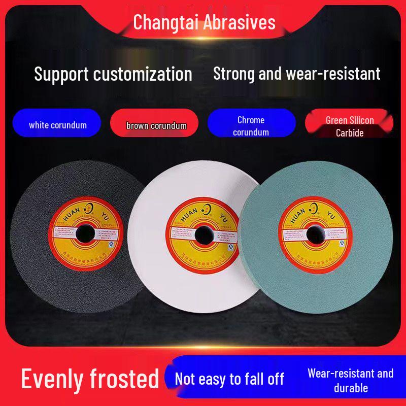 Brown-White Corundum & Green Silicon Carbide Jade Grinding Machine with Flat Ceramic Wheel for Steel and Ice Blade Parts