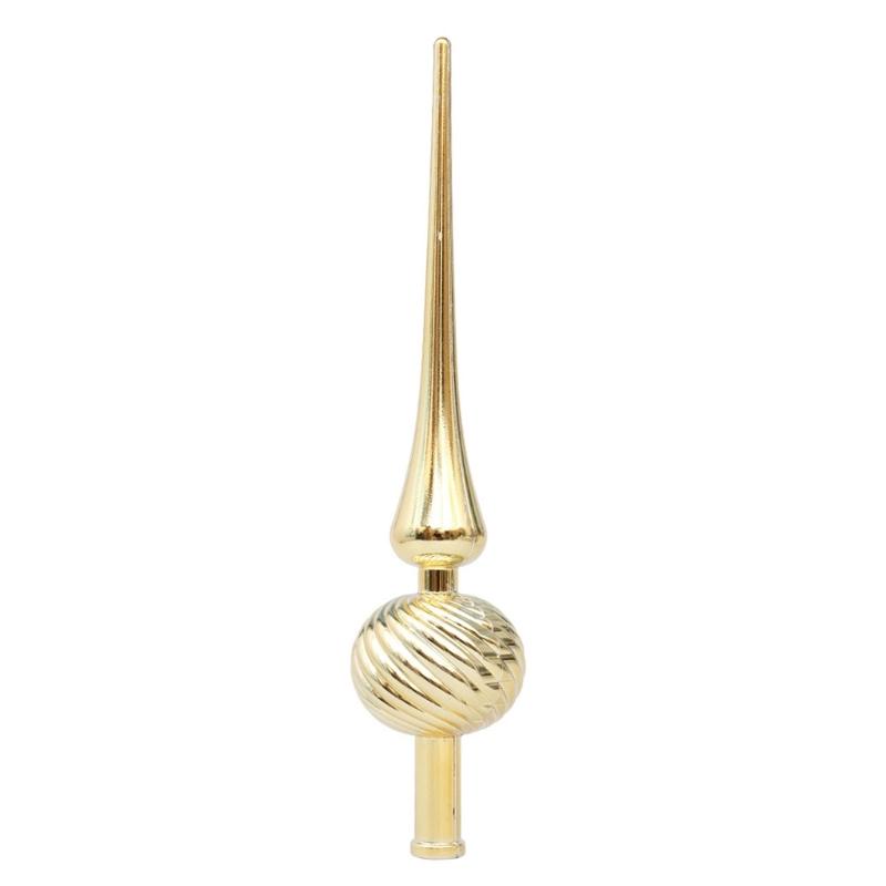 652F Creative Finial Tree Top Ornament Reflective Finish Christmas Tree Toppers Star