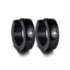 Vnox Basic Stainless Steel Hoop Earrings for Men Women Unisex Huggie Earrings with CZ Stone Accessory