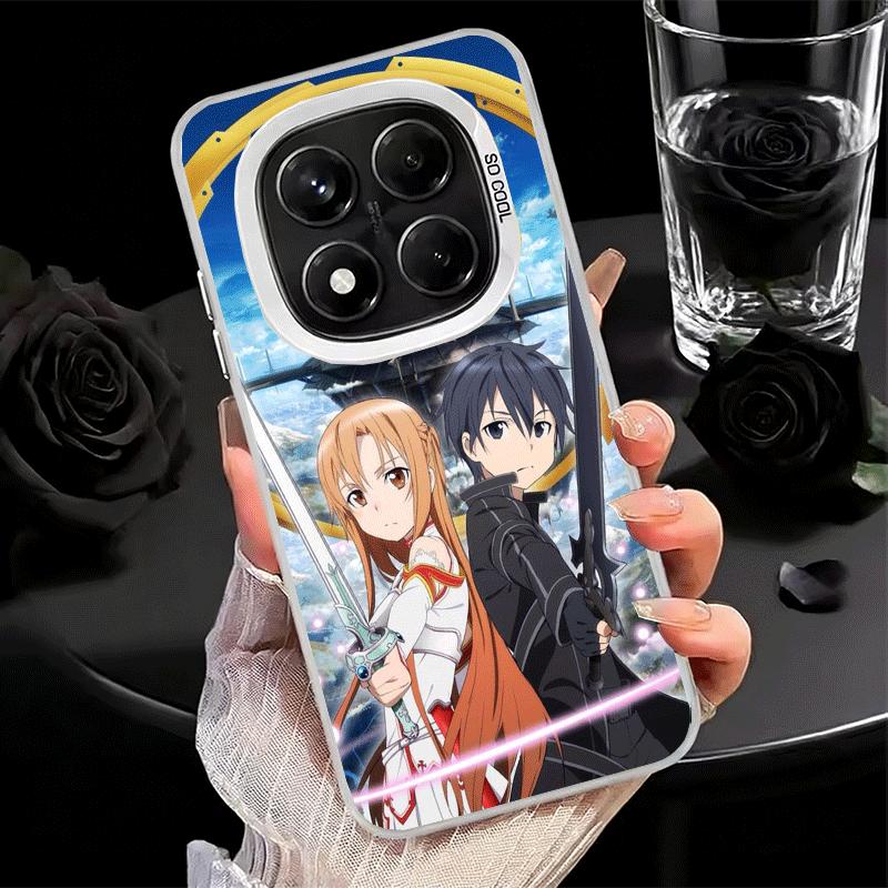 Sword Art Online Anime Soft Phone Case for Xiaomi Redmi Note 13 14 15 Pro Plus 12S 12 11S 11 11T 10S 10 Shockproof Cover Back Sh