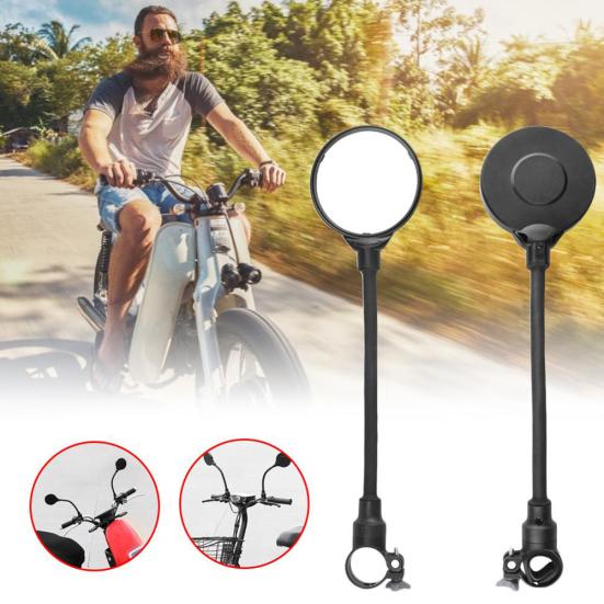 Bike Motorcycle Electric Vehicle Adjusting Large Screen Bicycle Rearview Mirror