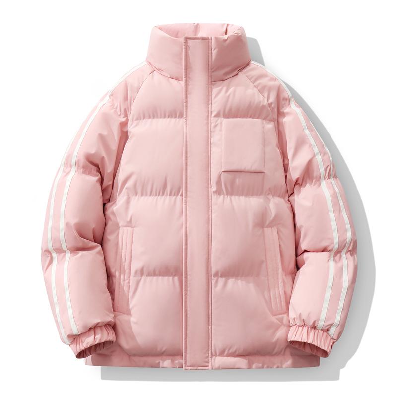 

Мужская повседневная хлопковая куртка короткая легкая удобная для переноски зимнее теплое пальто 4XL розовый