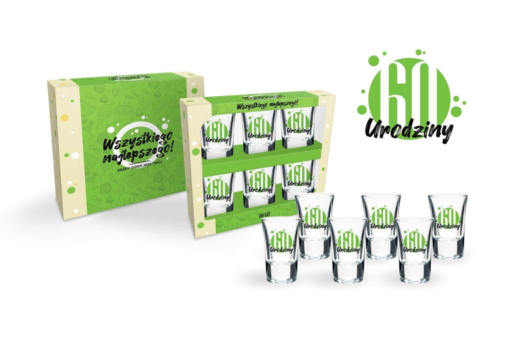 set of 6 glasses 35ml Green - 60