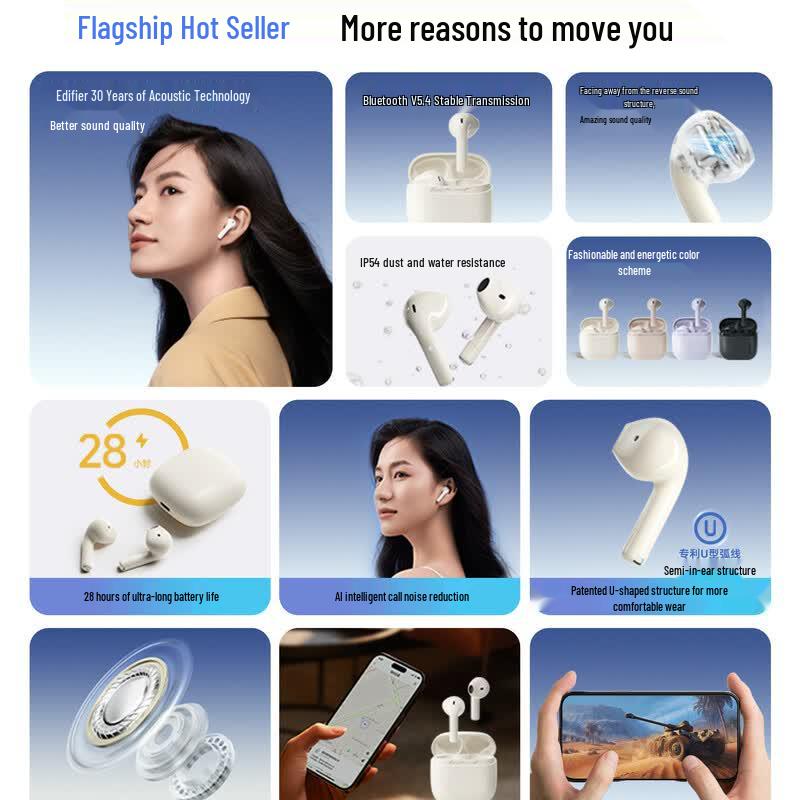 Edifier Zero Air True Wireless Bluetooth Earbuds