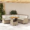VidaXL Garden Lounge Set with Cushions 2 Pcs Beige Braided Resin, Outdoor Sofa Set, Garden Lounge, Set 3262082