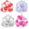 20 Stück 12 Zoll Rosa Blau Konfetti Latexballons Happy Birthday Party Dekorationen Kinder Junge Mädchen Babyparty Hochzeit Erwachsene Zubehör