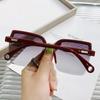 Vintage Rimless Square Sun Glasses Fashion Oversized Sunglasses For Women Men Eyewear Luxury Design Uv400 Female Shades
