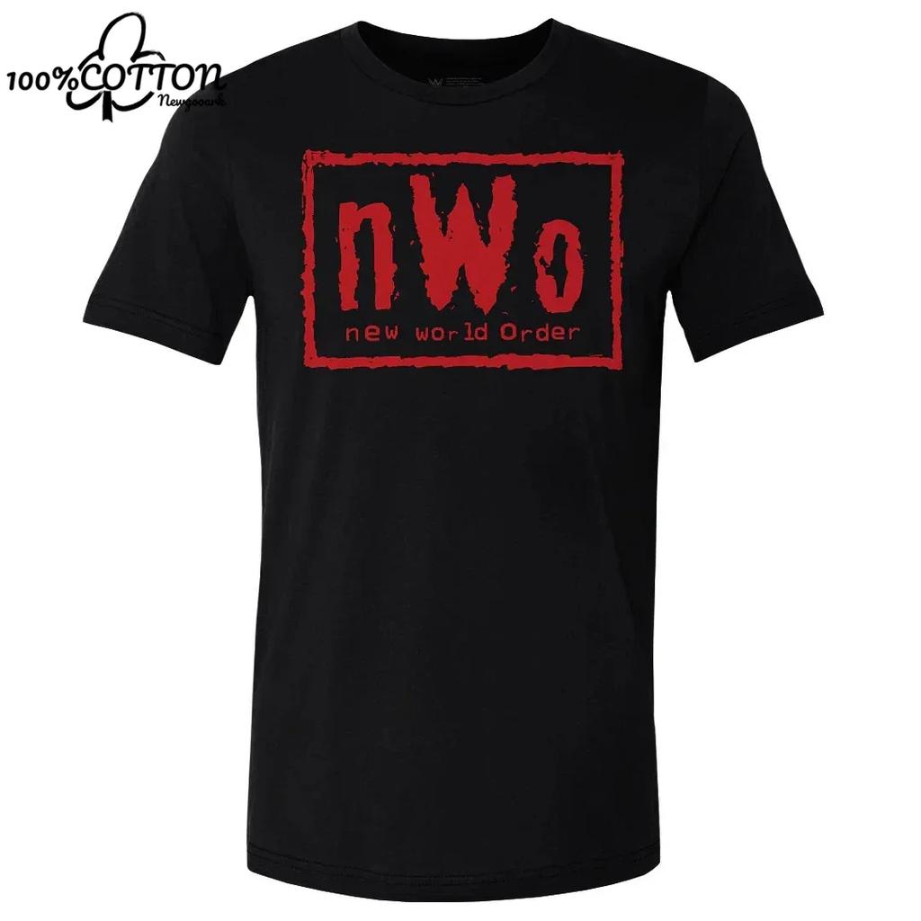 LE Wrestler Black nWo Retro Graphic T-shirt for Men Women Unisex Men's  T Shirt Casual Cotton Short-sleeve Tops Tees Clothing