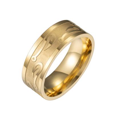 Personal Hook Design Men's Ring Cool Black 316L Stainless Steel Rings Women Man Wedding Titanium Ring Promise