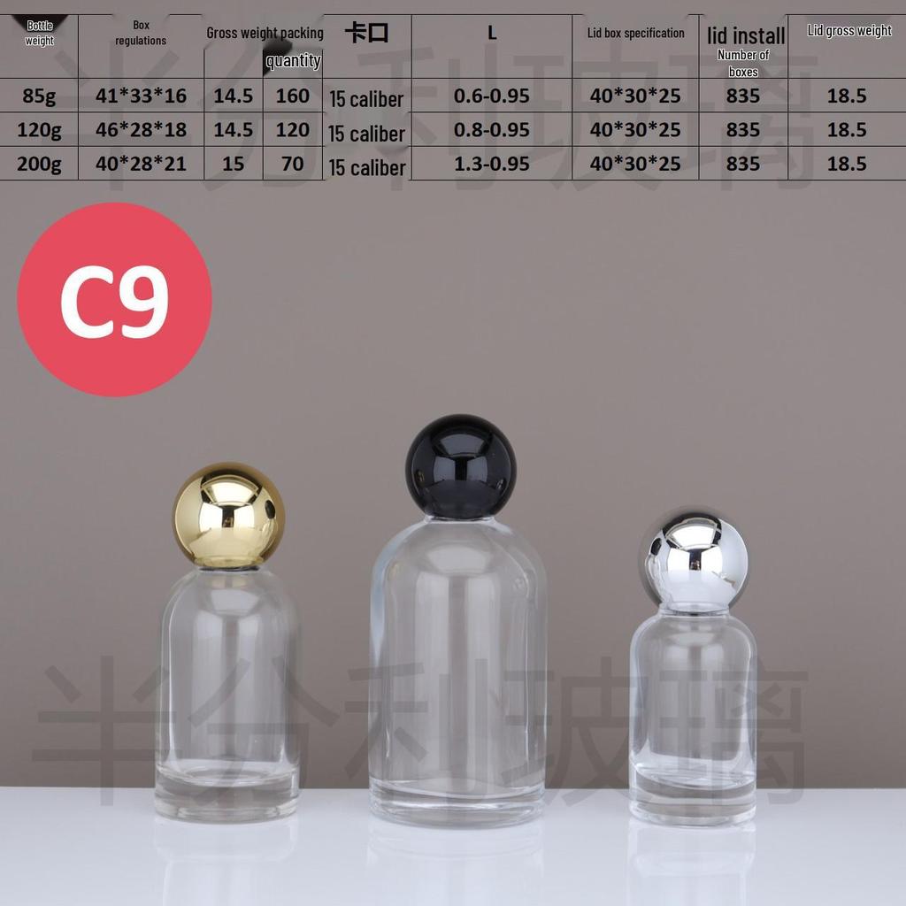 Bayonet Spot Glass Perfume Bottle: Portable 30ml, 50ml, 100ml Dispenser & Sample Bottle