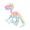 3D Printed Articulated Raptor Skeleton Figurine Dinosaur Bones Poseable ModelToy For Home Office Decors and Collector