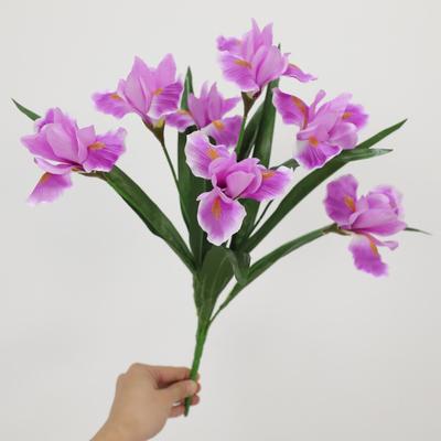 Multicolor Iris Artificial Flower Scene Model Real Touch Faux Flower Photo Props Simulation Fleur-de-lis Flower Desktop Ornament