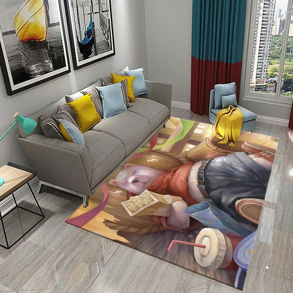 Cartoon Carpet Abstract Pattern Washable Lounge Sofa Area Rug Coffee Tables Mat  Rugs Bedroom Mats Flat Mat Living Room Door Mat