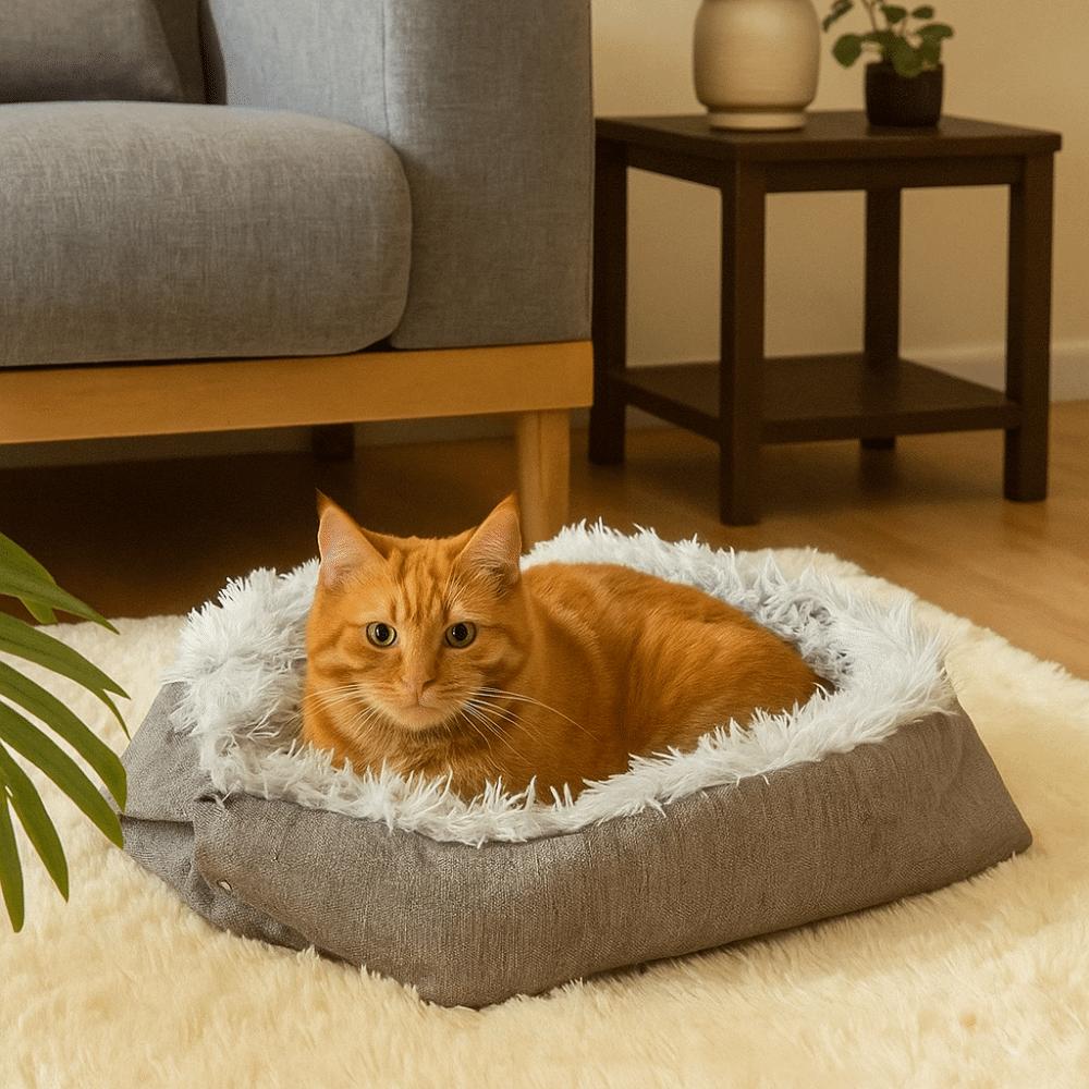 Puppy Cushion Thickened Warm Cat Bed Foldable Comfortable Cat Nest Mat Soft Cat Mattress Pet Shop