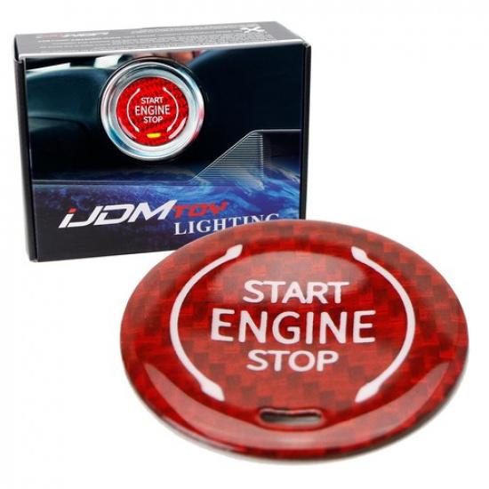 Красная карбоновая кнопка Start/Stop для запуска двигателя C8 Corvette