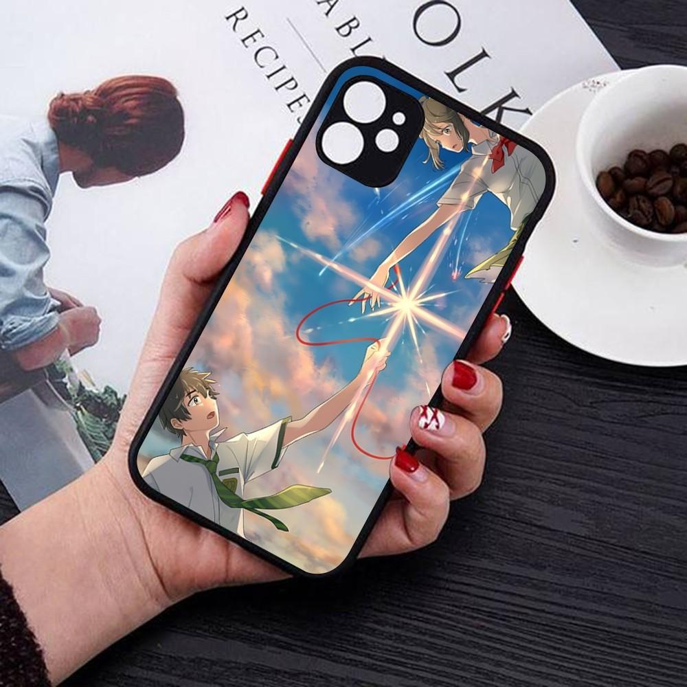 Your Name Phone Case For iPhone 18 14 11 12 13 Mini Pro Max 8 7 Plus X XR XS MAX Translucent Matte Cover