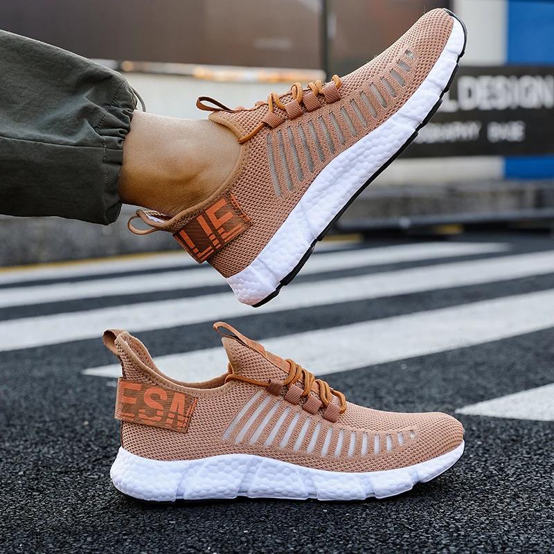 Fashion Men Shoes Summer Breathable Sports Shoes Casual Luxury Fashion Light Basketball Tenis Masculine Couple Breathable Running Shoes