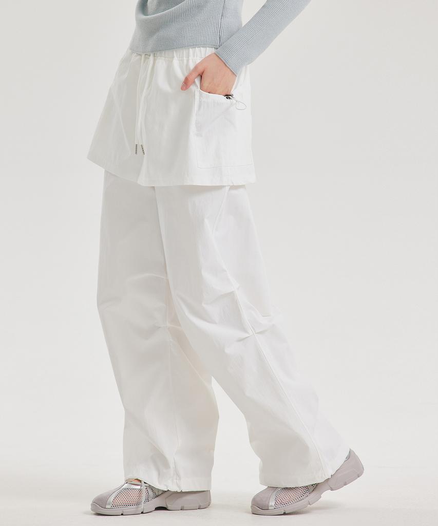 TOPGIRL Layered Banding Parachute Pants_T611Bt702