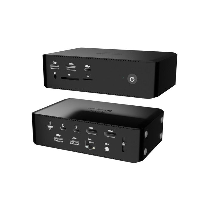 I-tec Dokkingstasjon Thunderbolt 5 Quattro Display 8K 140W Svart - 5 USB 2.5 GLAN