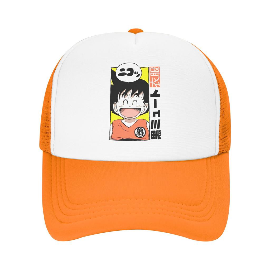 Summer Outdoor Dragon Ball DragonBall anime Mesh Caps Unisex  Adjustable Foam Trucker Hats For Casual Wear