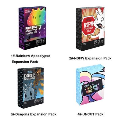 Table Card Game Unstable UNCUT Expansion Pack Family Fun Puzzle Educational Games for Kids Adults