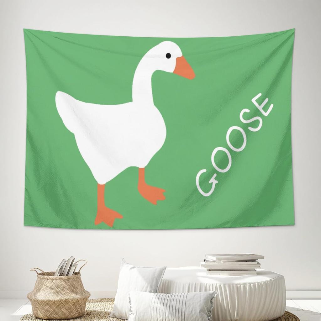 Funny Cute Duck Tapestries College Dorm Apartment Poster Living Room Bedroom Wall Decor Fun Flag for Teen Men Birthday Party