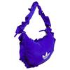 adidas Originals Ruffle Double Layer Ruffle Design Recycled Nylon Tote Bag Large Women Tote Bag Bright-Blue IA8914
