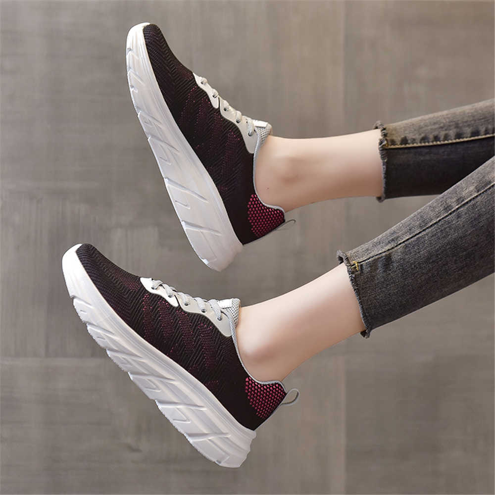 Fashion Net Lace Up Casual Sneakers For Women Size 43 Women Shoes Green Loafers Sport Krasofka Sho Sneackers Top Comfort Shooes
