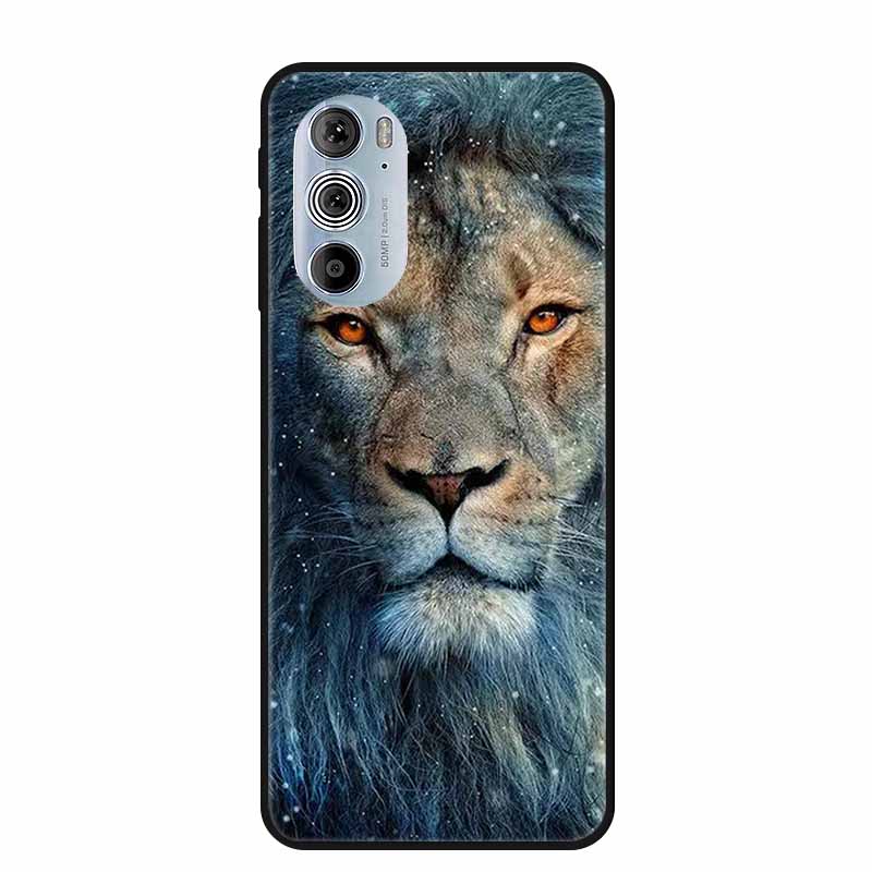For Motorola Moto Edge Plus 2022 Case Soft Silicone TPU Back Cover Case For Motorola Edge+ 5G UW 2022 Funda Wolf Cartoon Coque