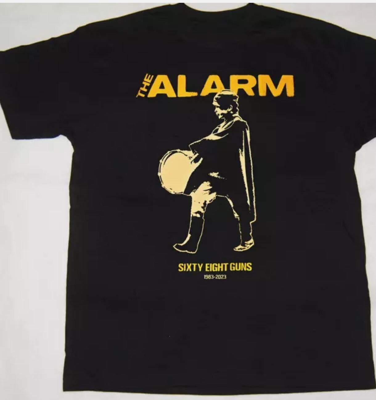 

РАСПРОДАЖА Новая Популярная Футболка The Alarm Черная Хлопок Полный Размер Унисекс 2XL