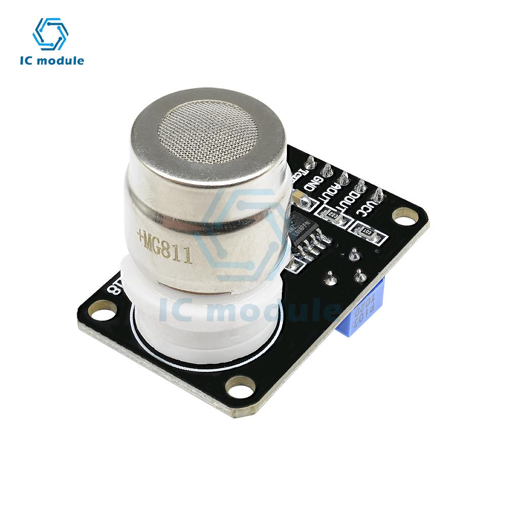 MG811 Carbon Dioxide CO2 Gas Sensor Module - Analog Voltage Output for Air Quality Monitor, HVAC, Agriculture