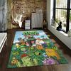Cartoon Rug with Plants vs Zombies Theme Suitable for use as an anti-slip game mat for living room and bedroom sofas