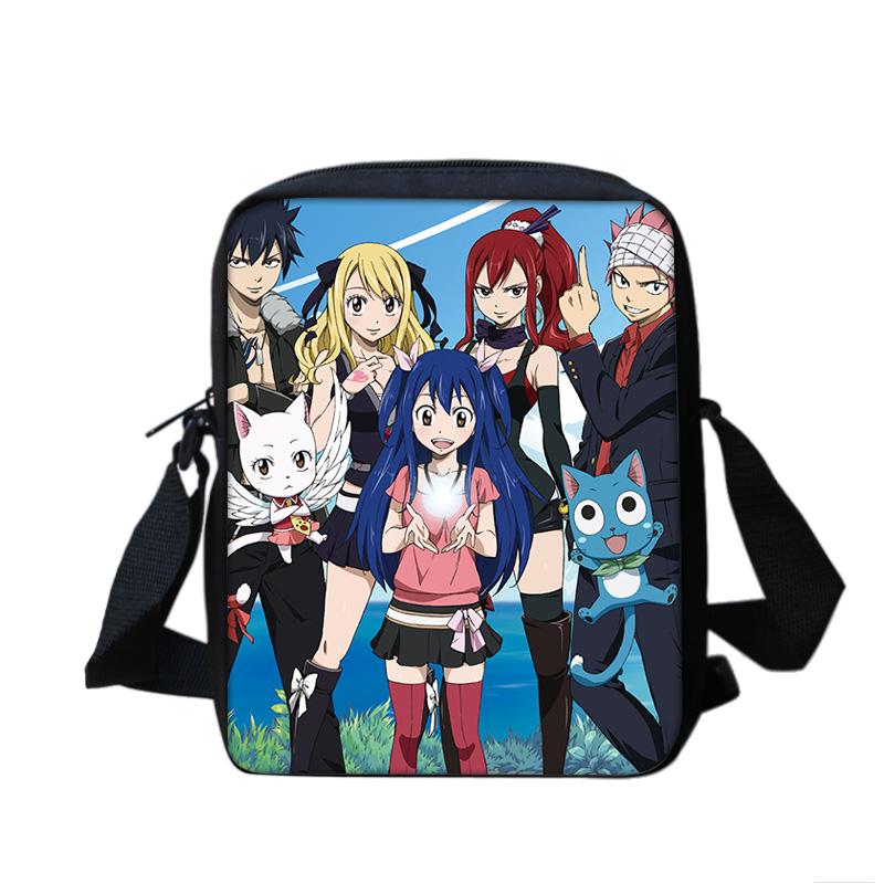 FAIRY TAIL shoulder bag cartoon anime print student boys and girls new lightweight, compact, large capacity, versatile