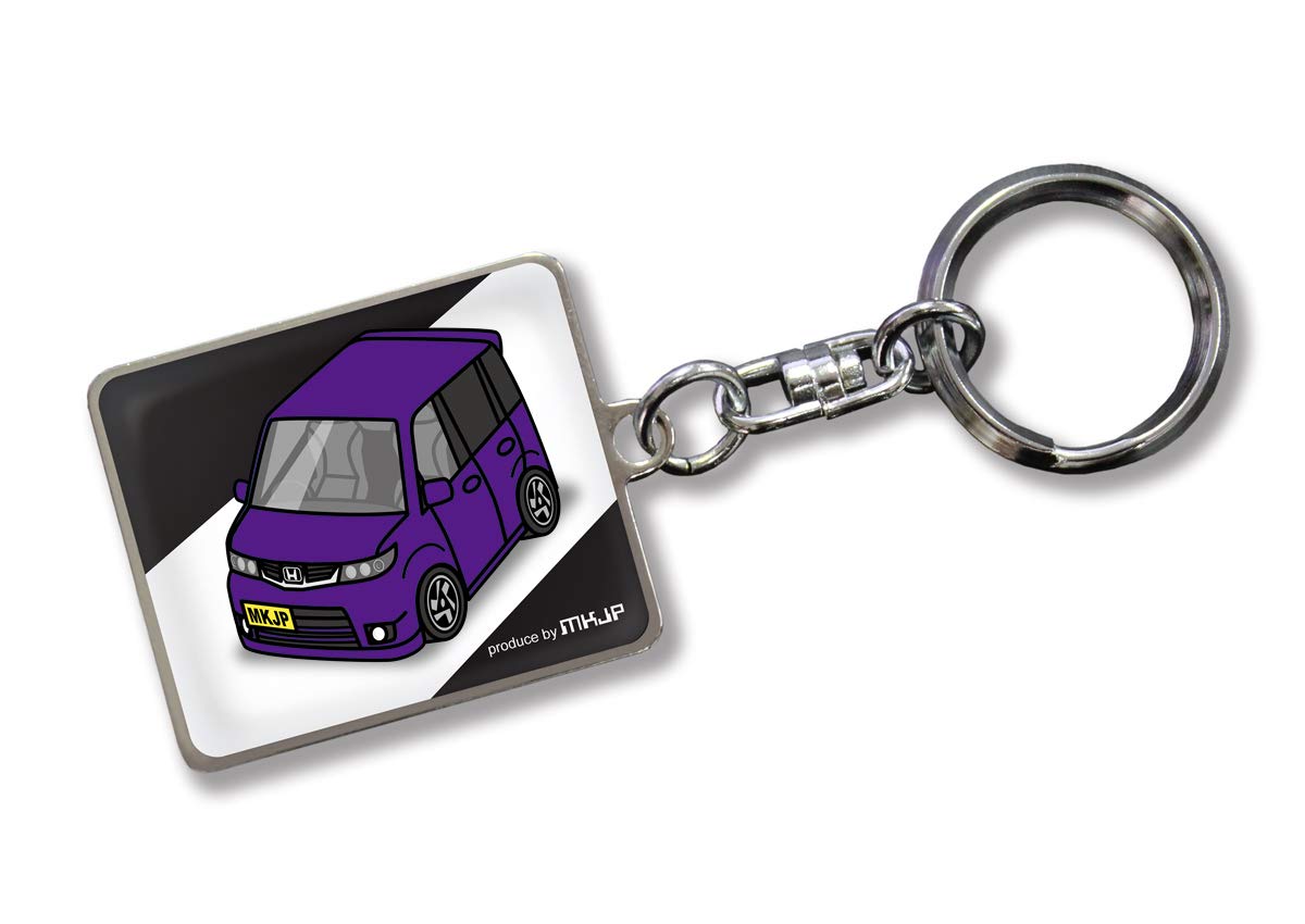 

MKJP Кастомный брелок Honda Zest Spark JE1 2 Черный автомобиль Фиолетовый базовый цвет фиолетовый