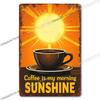 Vintage Coffee Metal Tin Sign Cafe Wall Art Decor Living Room Home Pubs Bar Decoration